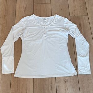 Exofficio Women's Cream Long Sleeve Henley Top